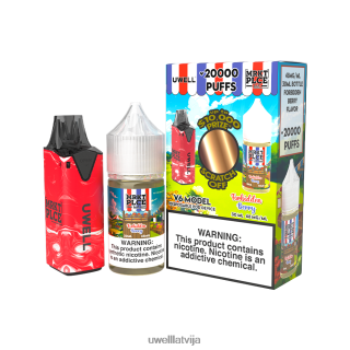 UWELL V6 vienreizējās lietošanas ierīce + tēta tvaiki 30ml sulas - collab saišķis clr: red/flv: aizliegtā oga 48mg L6D2B208 UWELL Disposable Vape